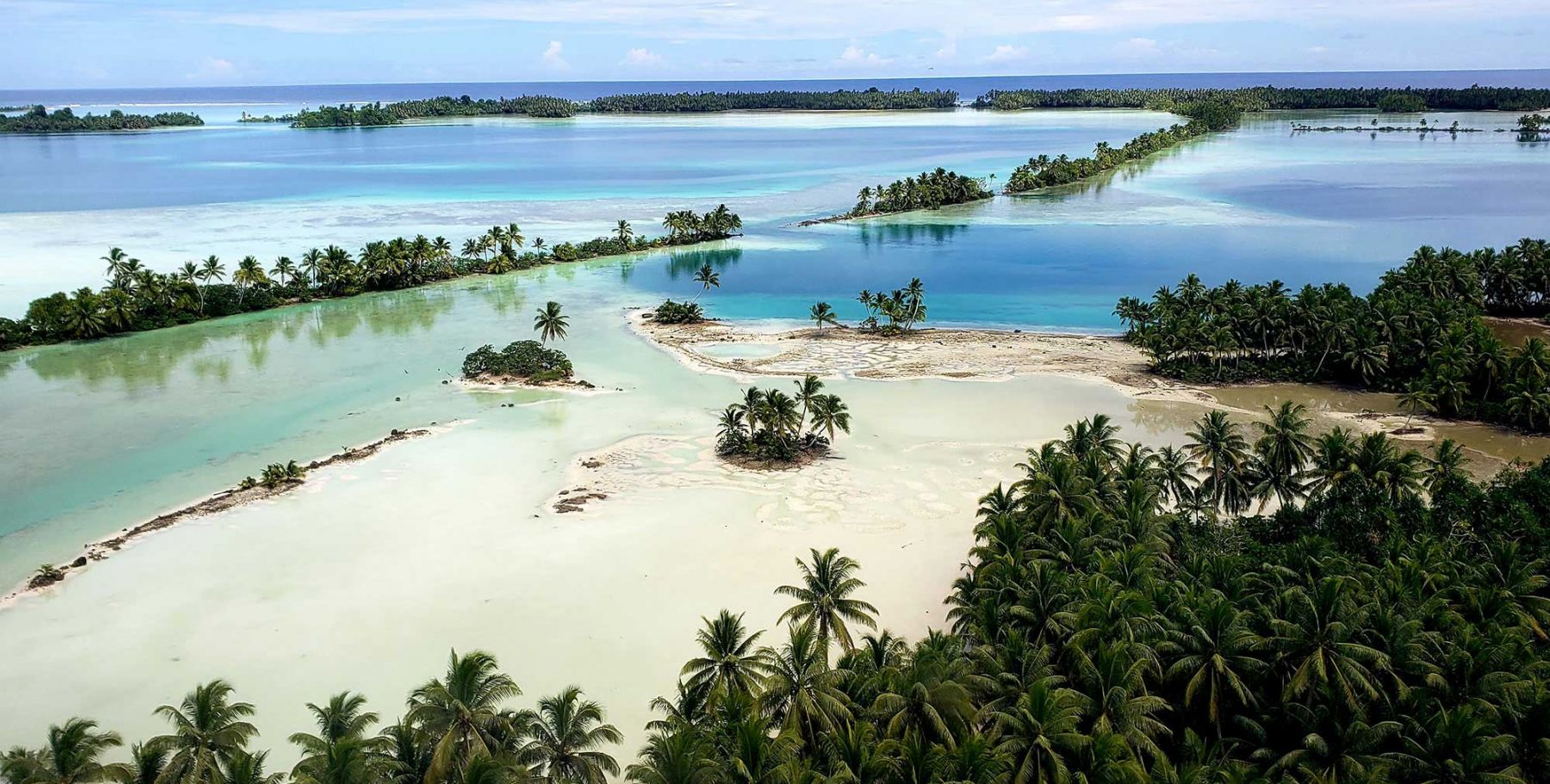 Arial image of the atoll. Credit: Kydd Pollock