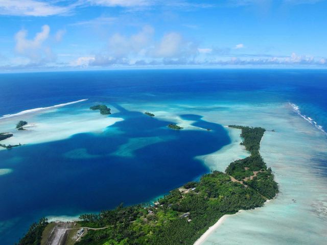 Cooper Island from the air. Credit: Kydd Pollock